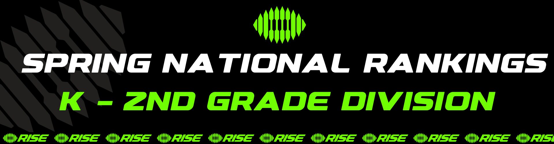 Spring national rankings K-2nd grade division banner
